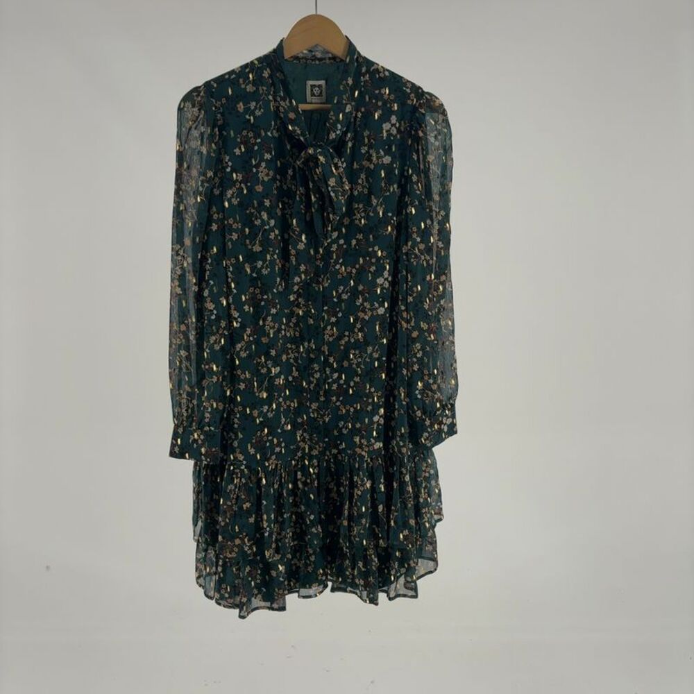 Anne Klein Ruffle Shirtdress in Multicolor